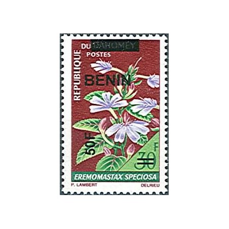 2009 - Mi 1571 - local overprint 50 f - Flower "eremomastax speciosa" - MNH