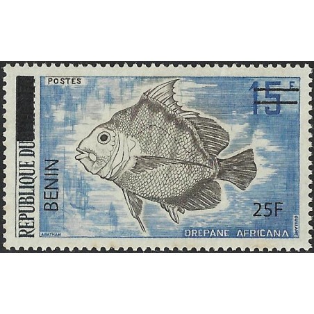 2009 - Mi 1479 - surcharge locale 25 f - Poisson "drepane africana" **