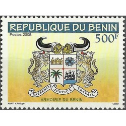 2008 - Mi 1460 - type "Armoiries du Bénin" 500 f ** 