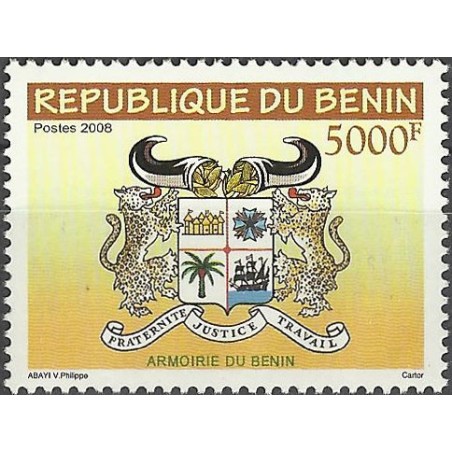 2008 - Mi 1461 - Benin arms issue - 5.000 f - MNH