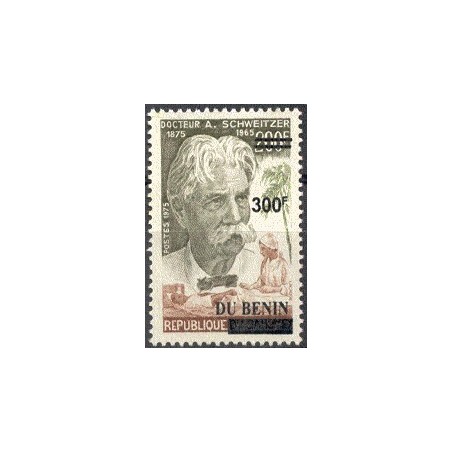 2008 - Mi 1427 - local overprint 175 f - Albert Schweitzer, Nurse, Patient - MNH