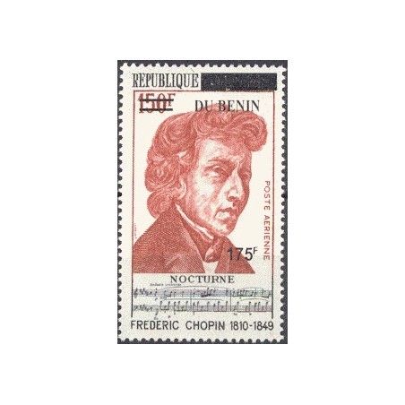 2008 - Mi 1437 - local overprint 175 f - Music: Frederic Chopin - MNH