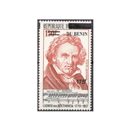 2008 - Mi 1436 - local overprint 175 f - Music: Ludwig van Beethoven - MNH