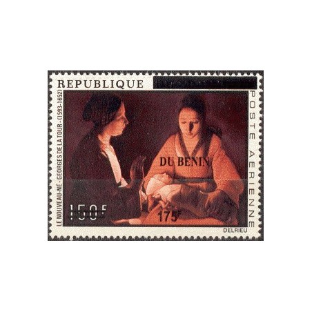 2008 - Mi 1435 - local overprint 175 f - The newborn, by Georges de la Tour- MNH