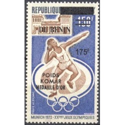 2008 - Mi 1434 - local overprint 175 f - Summer olympics Munich - Athletics, overprint shot put gold medal winner - MNH