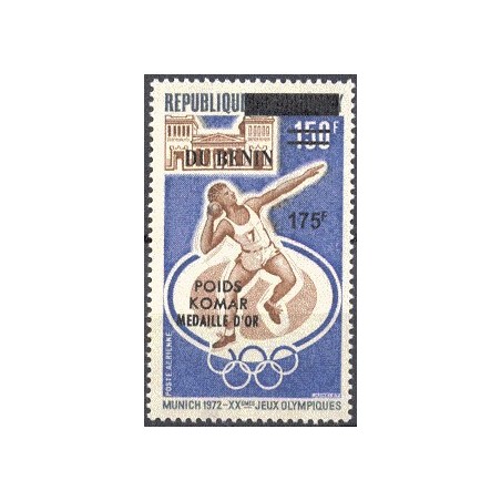 2008 - Mi 1434 - local overprint 175 f - Summer olympics Munich - Athletics, overprint shot put gold medal winner - MNH