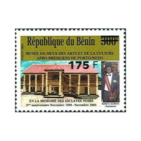 2005 - Mi 1397 - local overprint 175 f - Da Silva museum of Afro-Brazilian art - Slavery - 300 f MNH