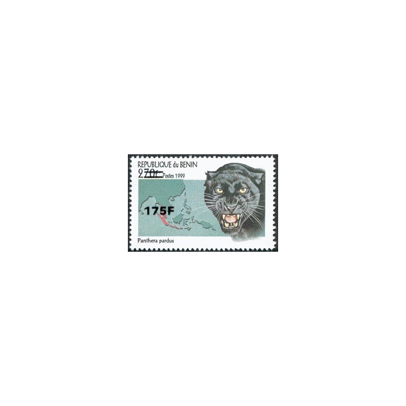 2005 - Mi 1392 - local overprint 175 f - Black panther - CV 40 € MNH