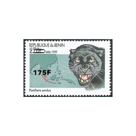 2005 - Mi 1392 - local overprint 175 f - Black panther - CV 40 € MNH