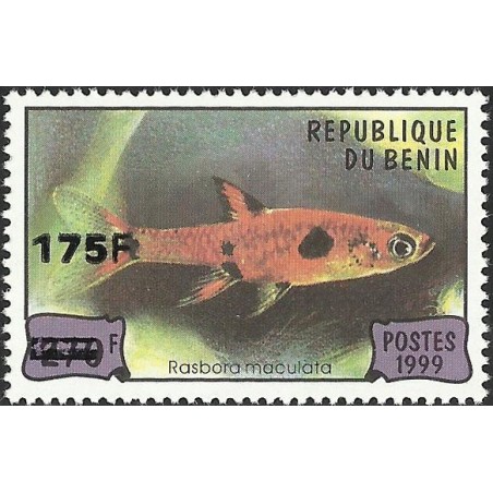 2005 - Mi 1389 - local overprint 175 f - Fish "rasbora maculata" - CV 40 € MNH