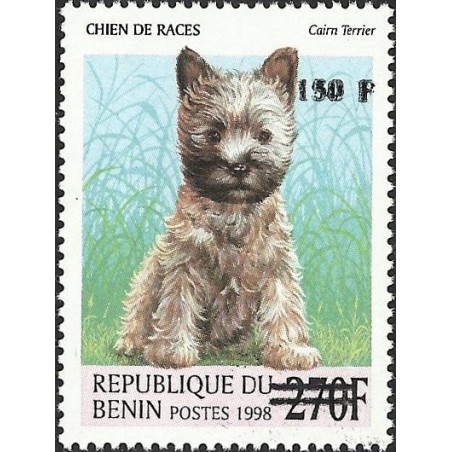 2000 - Mi 1303 - local overprint 150 f - Dog "cairn terrier" - CV 100 € MNH