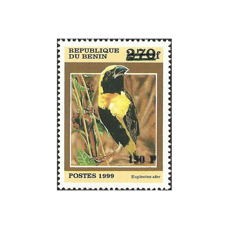 2000 - Mi 1306 - local overprint 150 f - Bird "euplectes afer" - CV 100 € MNH