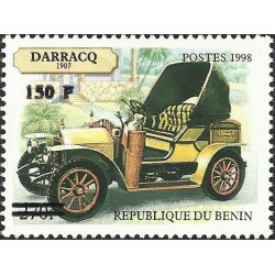 2000 - Mi 1305 - surcharge locale 150 f - Automobiles "Darracq 1907" - cote 100 € **
