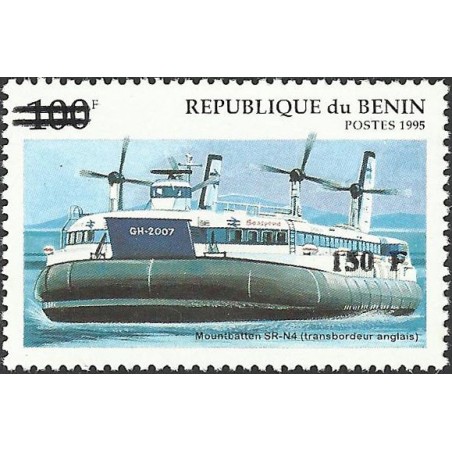 2000 - Mi 1271 - local overprint 150 f - Ship: Hovercraft Mountbatten SR-N4 - CV 100 € MNH