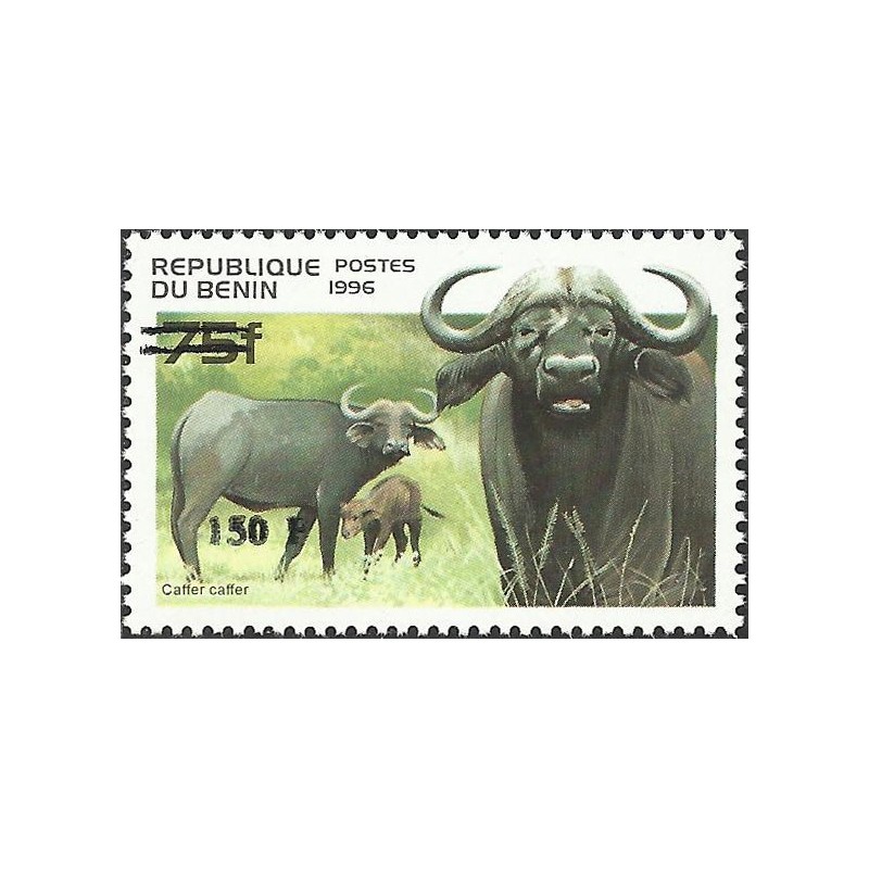2000 - Mi 1267 - local overprint 150 f - Buffalo - CV 100 € MNH