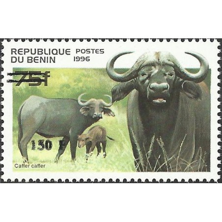 2000 - Mi 1267 - local overprint 150 f - Buffalo - CV 100 € MNH