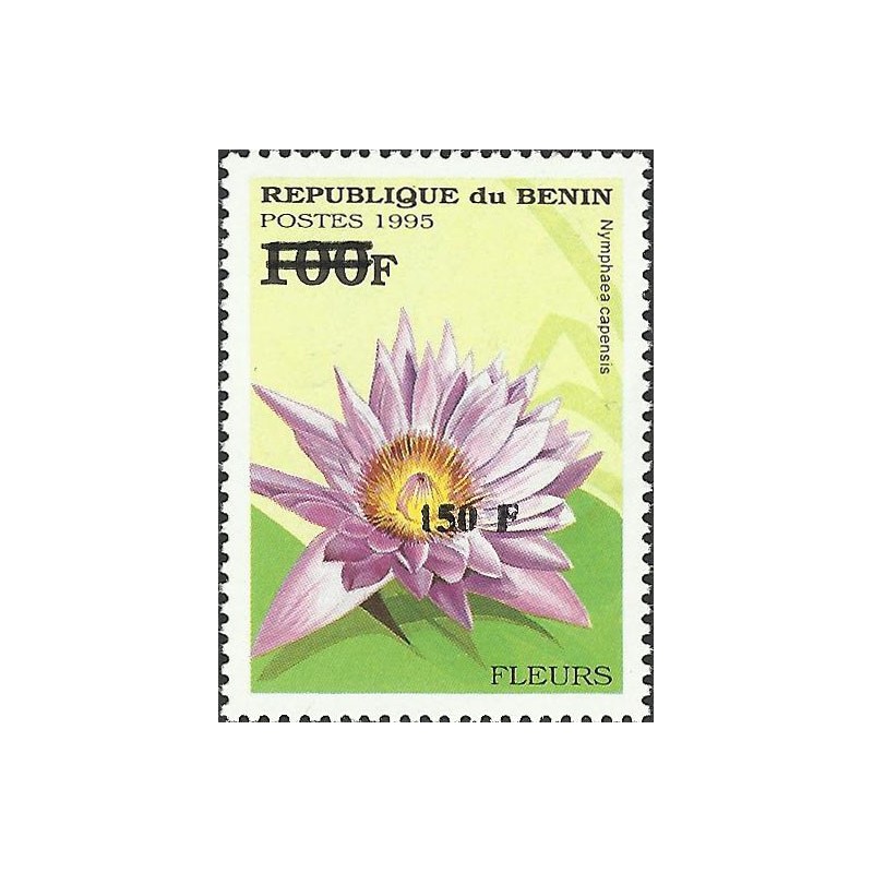 2000 - Mi 1276 - surcharge locale 150 f - Fleur "nymphaea capensis" - cote 100 € **