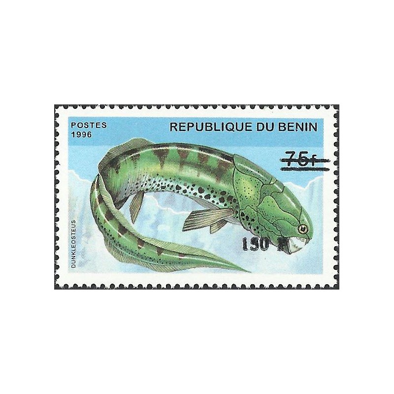 2000 - Mi 1265 - local overprint 150 f - Prehistoric Wildlife "dunkleosteus" - CV 100 € MNH