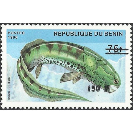 2000 - Mi 1265 - local overprint 150 f - Prehistoric Wildlife "dunkleosteus" - CV 100 € MNH