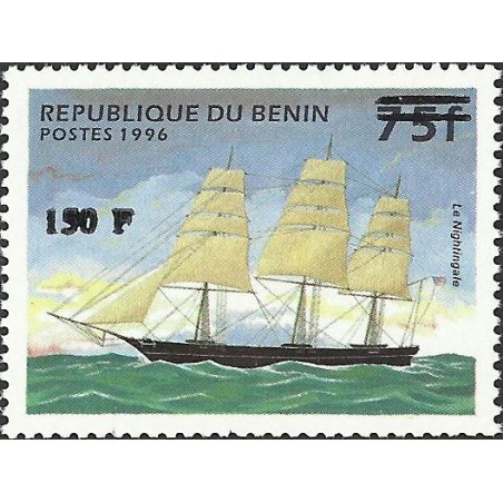 2000 - Mi 1261 - local overprint 150 f - Yacht "le Nightingale" - CV 100 € MNH