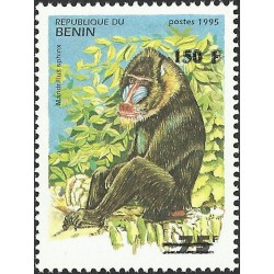2000 - Mi 1254 - local overprint 150 f - Monkey "mandrillus sphinx" - CV 100 € MNH