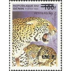 2000 - Mi 1277 - local overprint 150 f - Cats: leopard "panthera pardus" - CV 100 € MNH