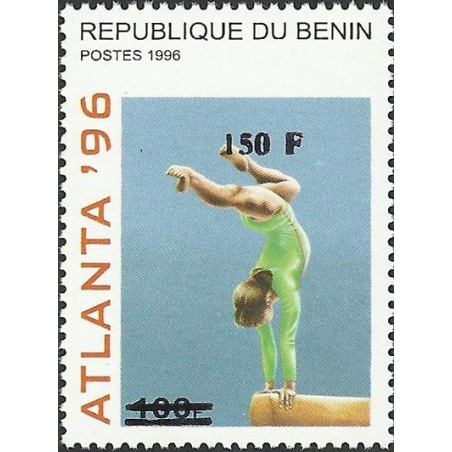 2000 - Mi 1278 - local overprint 150 f - Summer olympics Atlanta 1996 - gymnastics - CV 100 € MNH