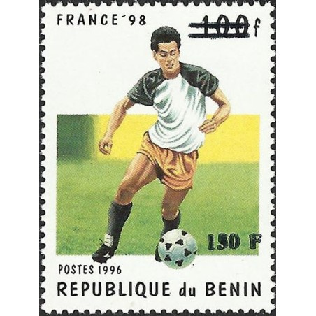 2000 - Mi 1279 - surcharge locale 150 f - Coupe du monde de football "France 98" - cote 100 € **