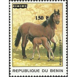 2000 - Mi 1285 - local overprint 150 f - Horses - CV 100 € MNH