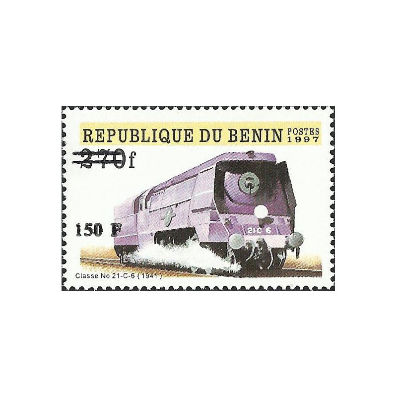 2000 - Mi 1289 - local overprint 150 f - Trains "classe 21-C-6" - CV 100 € MNH