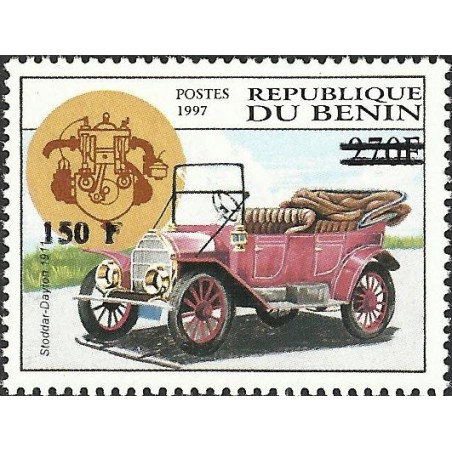 2000 - Mi 1293 - local overprint 150 f - Old car "Stoddar-Dayton 1911" - CV 100 € MNH