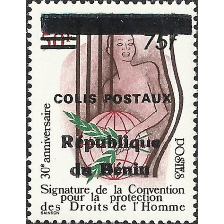 2002 - parcel Mi 29 - local overprint 75 f - Declaration of human rights - MNH