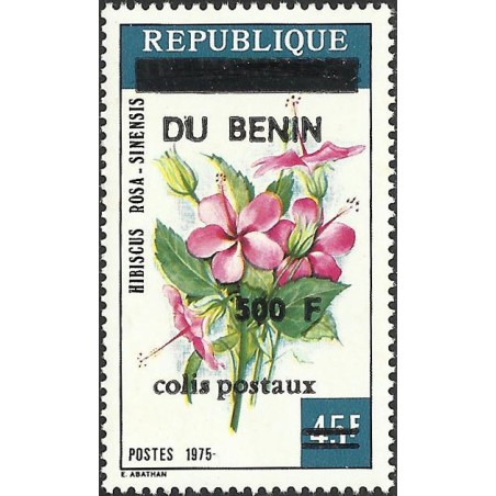 2002 - colis postaux - surcharge locale 500 f - Fleur "hibiscus rosa-sinensis" **