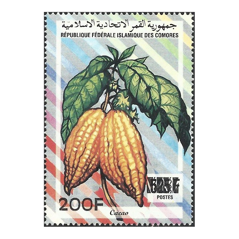1997 - Mi 1186 - surcharge locale 200 F - Plante : cacao - RR **