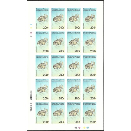 1999 - Mi 1537 - Fish: diodon 200 fc - UNPERFORATED - MNH