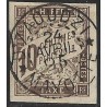 1881 - General issues of French colonies - Postage due st. 10 c gray brown - cancelled D'zaoudzi Mayotte