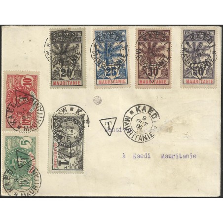 1906 - Mauritania: 2 covers with postage due stamps "T" - CV 3565 €