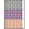 2011 - Mayotte - Carte de l'île Phil@poste - 3 timbres avec nouvelles nuances x10 ** 