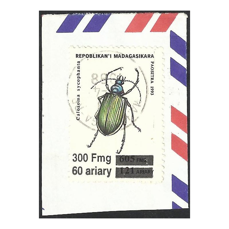 1998 - Mi 2100 - local overprint 300 F - Insect - cancelled