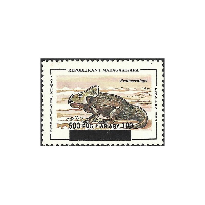 1998 - Mi 2111 - Local overprint 500 Fmg - Prehistoric animal: protoceratops - MNH