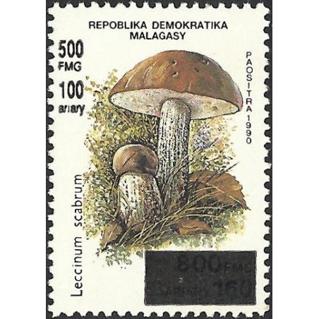 1998 - Mi A2118 - Local overprint 500 Fmg - Mushroom: Leccinum scabrum - MNH