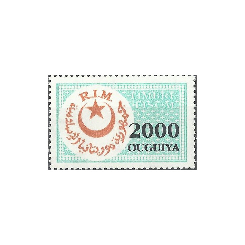 z - Mauritanie - timbre-fiscal - 2000 UM **