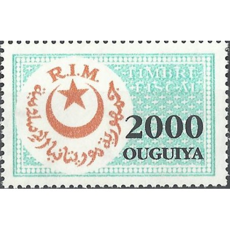 z - Mauritanie - timbre-fiscal - 2000 UM **