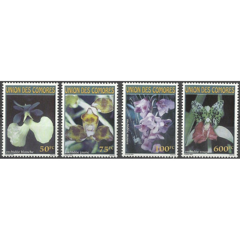 Comores 2003 - Mi 1787 à 1790 - Orchidées -série 4 val. **