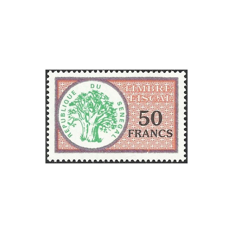 z - Senegal - fiscal stamp - 50 FCFA - MNH
