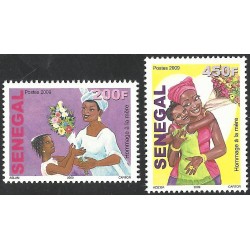 Senegal 2009 - Tribute to the mother - Bouquet of flowers - 2 st. MNH