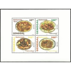 Sénégal 2007 - Gastronomie : plats sénégalais - bloc 1000 fcfa**