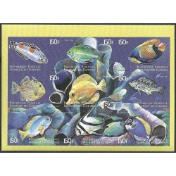 Comores 1999 - Mi 1521 à 1529 - poissons - NON DENTELE **