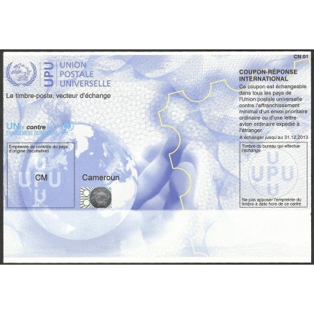 z - CN01 - International Reply-Coupon - CM Cameroon - mill . 2009 - validity 31.12.2013